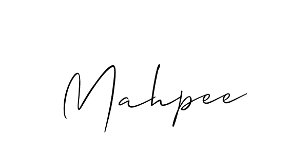Similarly Allison_Script is the best handwritten signature design. Signature creator online .You can use it as an online autograph creator for name Mahpee. Mahpee signature style 2 images and pictures png