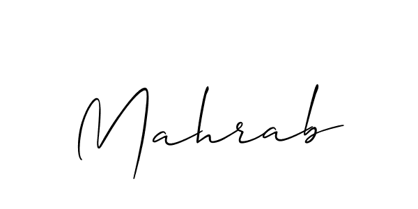 You should practise on your own different ways (Allison_Script) to write your name (Mahrab) in signature. don't let someone else do it for you. Mahrab signature style 2 images and pictures png