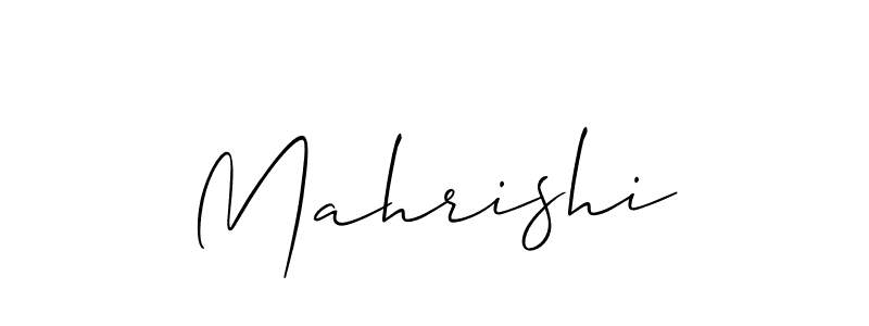 Design your own signature with our free online signature maker. With this signature software, you can create a handwritten (Allison_Script) signature for name Mahrishi. Mahrishi signature style 2 images and pictures png