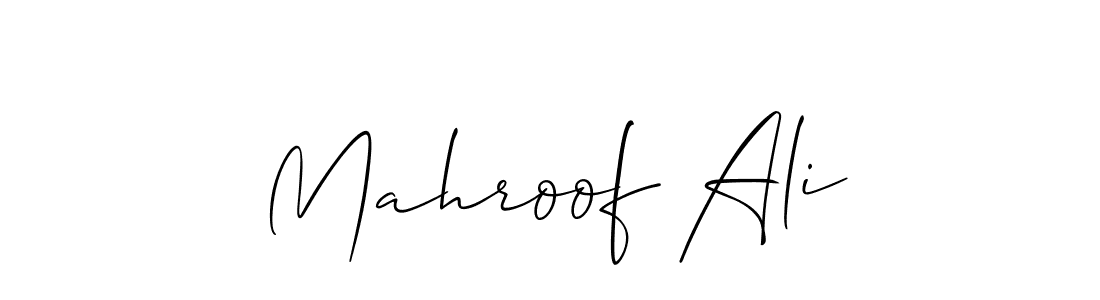 Allison_Script is a professional signature style that is perfect for those who want to add a touch of class to their signature. It is also a great choice for those who want to make their signature more unique. Get Mahroof Ali name to fancy signature for free. Mahroof Ali signature style 2 images and pictures png