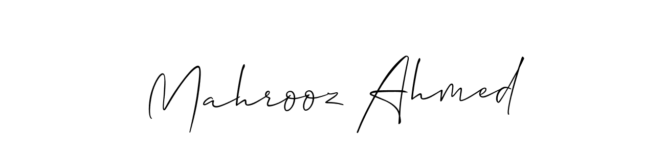Allison_Script is a professional signature style that is perfect for those who want to add a touch of class to their signature. It is also a great choice for those who want to make their signature more unique. Get Mahrooz Ahmed name to fancy signature for free. Mahrooz Ahmed signature style 2 images and pictures png