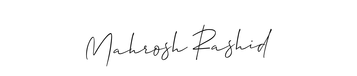 Mahrosh Rashid stylish signature style. Best Handwritten Sign (Allison_Script) for my name. Handwritten Signature Collection Ideas for my name Mahrosh Rashid. Mahrosh Rashid signature style 2 images and pictures png