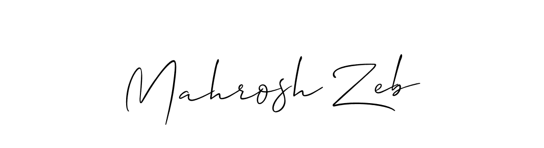 Once you've used our free online signature maker to create your best signature Allison_Script style, it's time to enjoy all of the benefits that Mahrosh Zeb name signing documents. Mahrosh Zeb signature style 2 images and pictures png