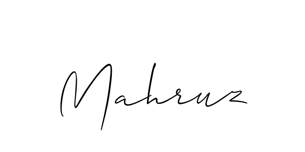 How to make Mahruz name signature. Use Allison_Script style for creating short signs online. This is the latest handwritten sign. Mahruz signature style 2 images and pictures png