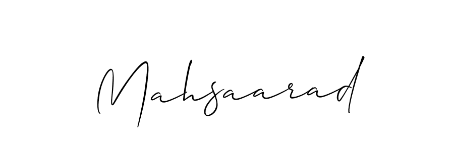 Create a beautiful signature design for name Mahsaarad. With this signature (Allison_Script) fonts, you can make a handwritten signature for free. Mahsaarad signature style 2 images and pictures png