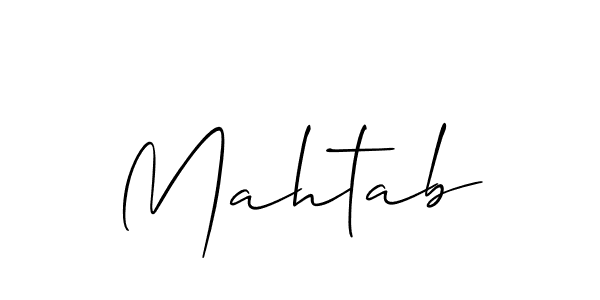 Mahtab stylish signature style. Best Handwritten Sign (Allison_Script) for my name. Handwritten Signature Collection Ideas for my name Mahtab. Mahtab signature style 2 images and pictures png