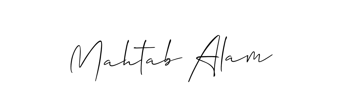 It looks lik you need a new signature style for name Mahtab Alam. Design unique handwritten (Allison_Script) signature with our free signature maker in just a few clicks. Mahtab Alam signature style 2 images and pictures png