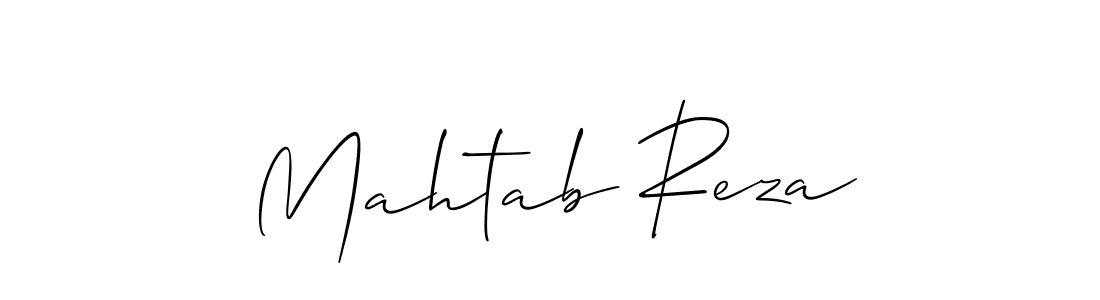 Also we have Mahtab Reza name is the best signature style. Create professional handwritten signature collection using Allison_Script autograph style. Mahtab Reza signature style 2 images and pictures png