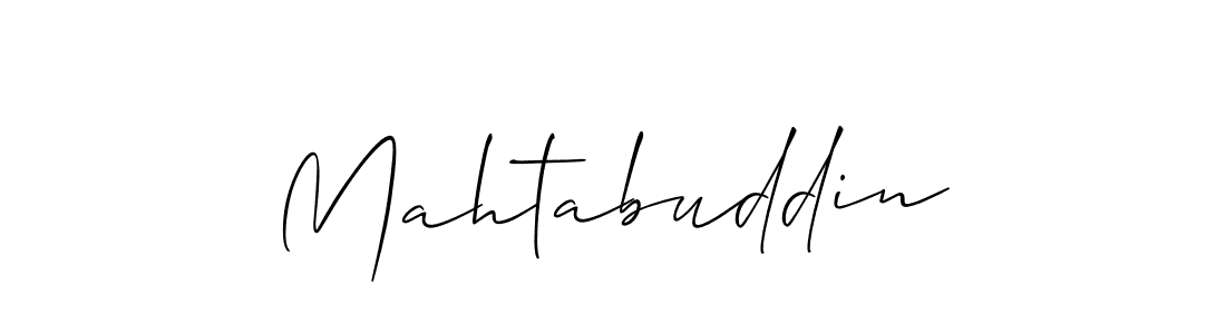 if you are searching for the best signature style for your name Mahtabuddin. so please give up your signature search. here we have designed multiple signature styles  using Allison_Script. Mahtabuddin signature style 2 images and pictures png