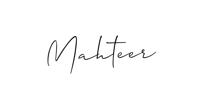 Also we have Mahteer name is the best signature style. Create professional handwritten signature collection using Allison_Script autograph style. Mahteer signature style 2 images and pictures png