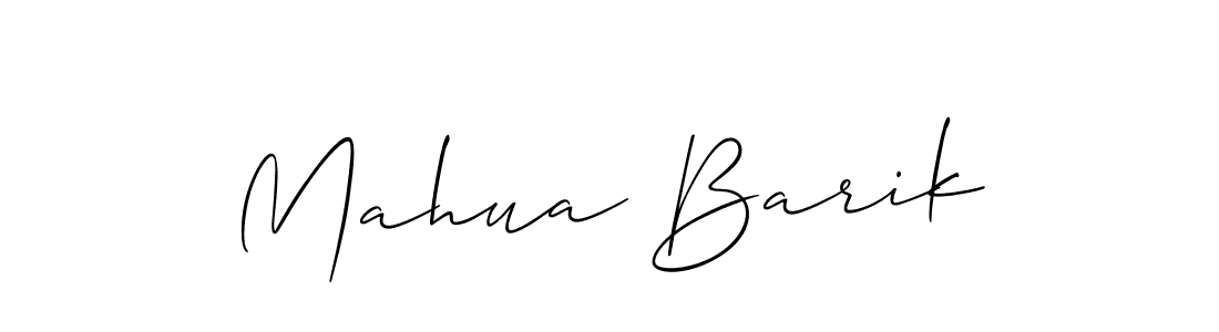 How to make Mahua Barik signature? Allison_Script is a professional autograph style. Create handwritten signature for Mahua Barik name. Mahua Barik signature style 2 images and pictures png