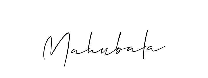 How to make Mahubala name signature. Use Allison_Script style for creating short signs online. This is the latest handwritten sign. Mahubala signature style 2 images and pictures png