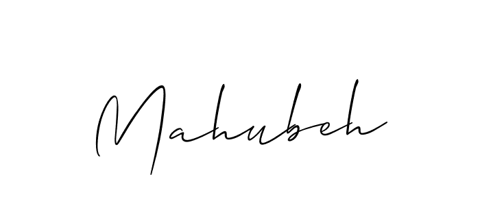 Also we have Mahubeh name is the best signature style. Create professional handwritten signature collection using Allison_Script autograph style. Mahubeh signature style 2 images and pictures png