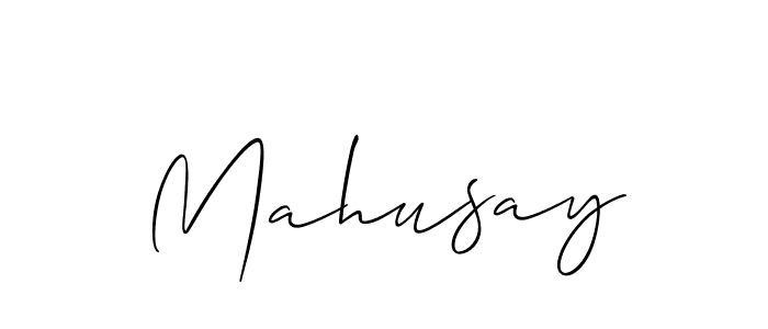How to make Mahusay name signature. Use Allison_Script style for creating short signs online. This is the latest handwritten sign. Mahusay signature style 2 images and pictures png