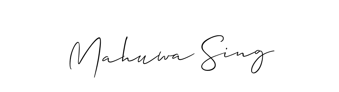Once you've used our free online signature maker to create your best signature Allison_Script style, it's time to enjoy all of the benefits that Mahuwa Sing name signing documents. Mahuwa Sing signature style 2 images and pictures png