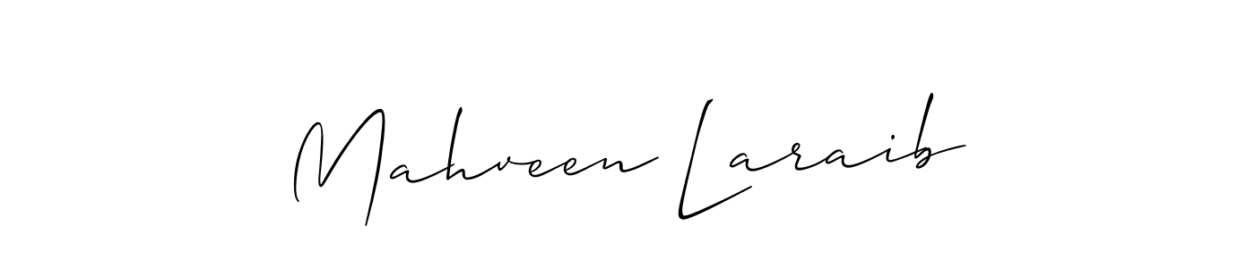 Make a beautiful signature design for name Mahveen Laraib. Use this online signature maker to create a handwritten signature for free. Mahveen Laraib signature style 2 images and pictures png