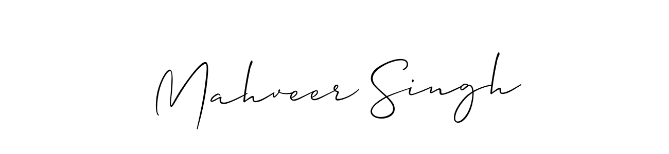 How to make Mahveer Singh signature? Allison_Script is a professional autograph style. Create handwritten signature for Mahveer Singh name. Mahveer Singh signature style 2 images and pictures png