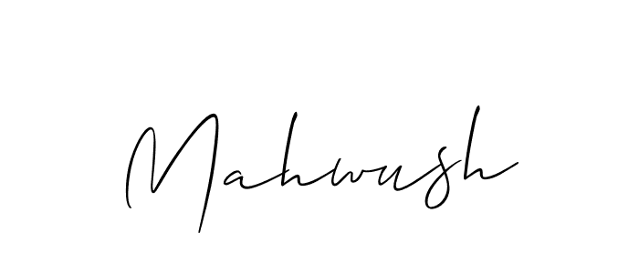 Make a beautiful signature design for name Mahwush. With this signature (Allison_Script) style, you can create a handwritten signature for free. Mahwush signature style 2 images and pictures png