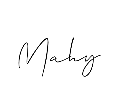 It looks lik you need a new signature style for name Mahy. Design unique handwritten (Allison_Script) signature with our free signature maker in just a few clicks. Mahy signature style 2 images and pictures png