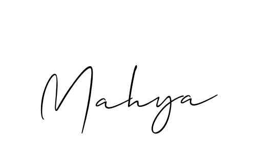 Similarly Allison_Script is the best handwritten signature design. Signature creator online .You can use it as an online autograph creator for name Mahya. Mahya signature style 2 images and pictures png