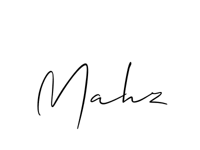 Allison_Script is a professional signature style that is perfect for those who want to add a touch of class to their signature. It is also a great choice for those who want to make their signature more unique. Get Mahz name to fancy signature for free. Mahz signature style 2 images and pictures png