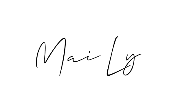 Best and Professional Signature Style for Mai Ly. Allison_Script Best Signature Style Collection. Mai Ly signature style 2 images and pictures png