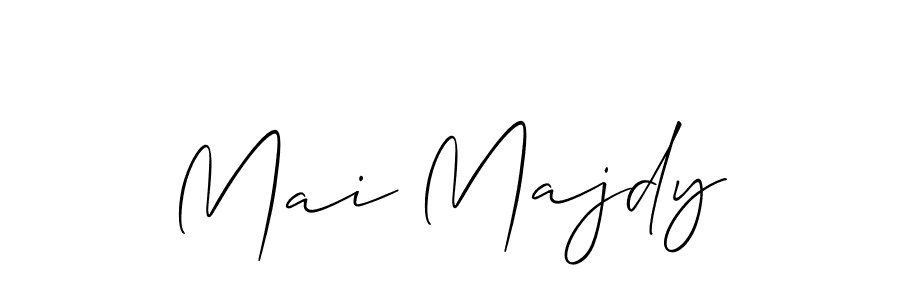 This is the best signature style for the Mai Majdy name. Also you like these signature font (Allison_Script). Mix name signature. Mai Majdy signature style 2 images and pictures png