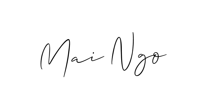 Design your own signature with our free online signature maker. With this signature software, you can create a handwritten (Allison_Script) signature for name Mai Ngo. Mai Ngo signature style 2 images and pictures png