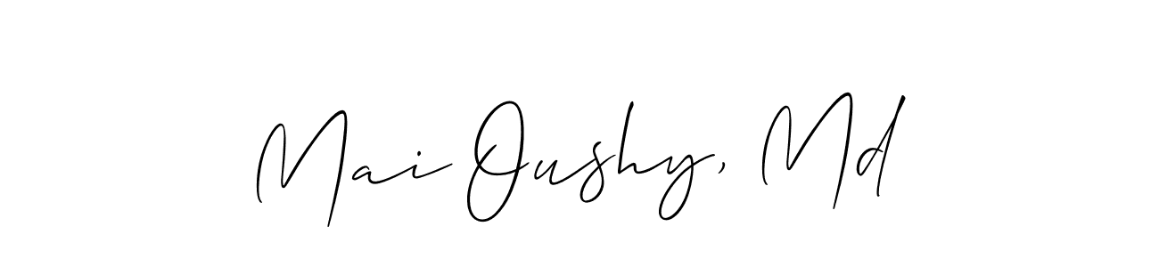 Make a beautiful signature design for name Mai Oushy, Md. Use this online signature maker to create a handwritten signature for free. Mai Oushy, Md signature style 2 images and pictures png