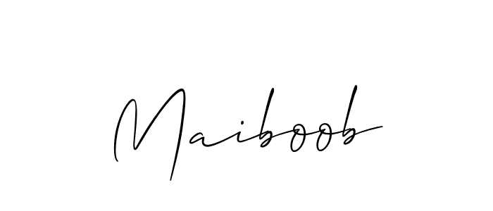 How to make Maiboob name signature. Use Allison_Script style for creating short signs online. This is the latest handwritten sign. Maiboob signature style 2 images and pictures png