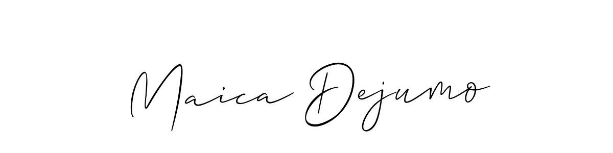 Best and Professional Signature Style for Maica Dejumo. Allison_Script Best Signature Style Collection. Maica Dejumo signature style 2 images and pictures png
