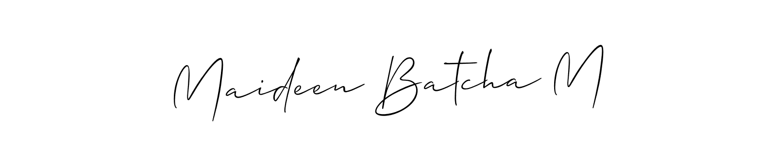 Best and Professional Signature Style for Maideen Batcha M. Allison_Script Best Signature Style Collection. Maideen Batcha M signature style 2 images and pictures png