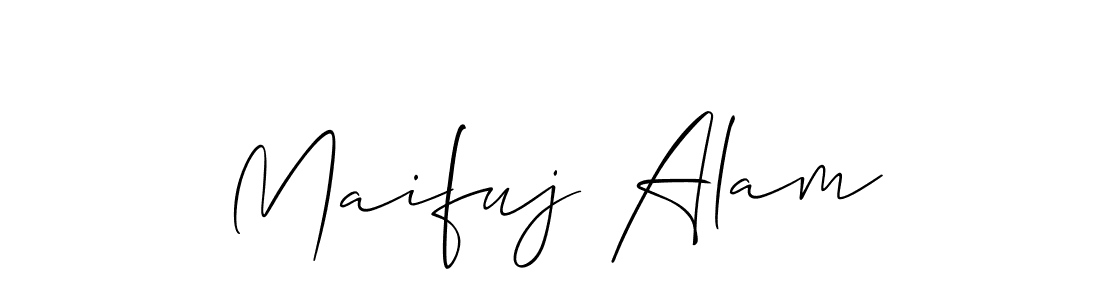 The best way (Allison_Script) to make a short signature is to pick only two or three words in your name. The name Maifuj Alam include a total of six letters. For converting this name. Maifuj Alam signature style 2 images and pictures png