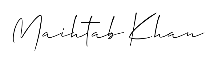 Check out images of Autograph of Maihtab Khan name. Actor Maihtab Khan Signature Style. Allison_Script is a professional sign style online. Maihtab Khan signature style 2 images and pictures png