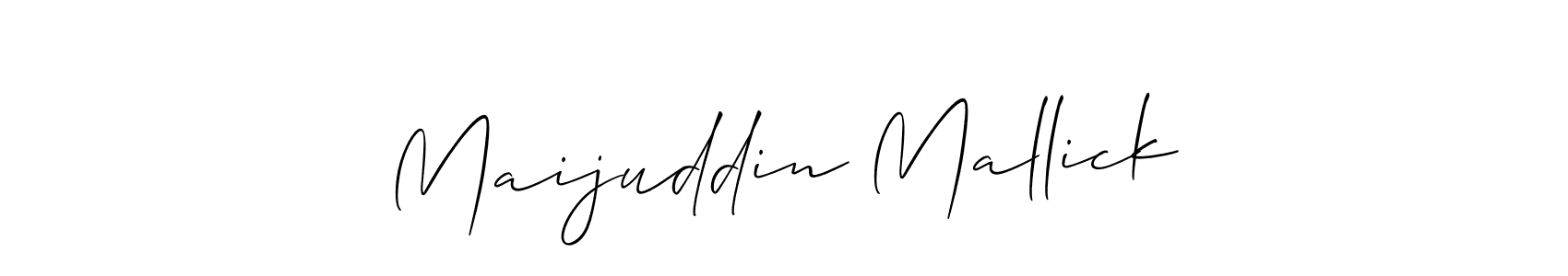 The best way (Allison_Script) to make a short signature is to pick only two or three words in your name. The name Maijuddin Mallick include a total of six letters. For converting this name. Maijuddin Mallick signature style 2 images and pictures png