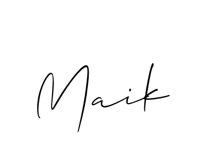 Also we have Maik name is the best signature style. Create professional handwritten signature collection using Allison_Script autograph style. Maik signature style 2 images and pictures png