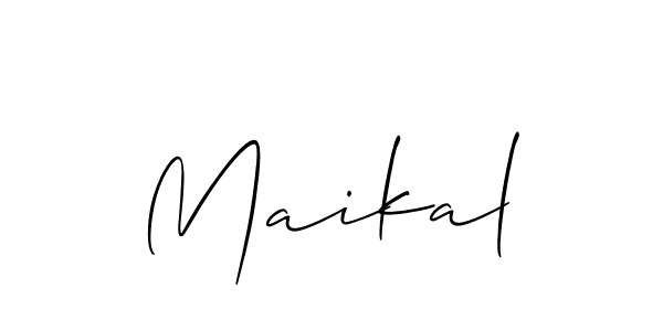 Best and Professional Signature Style for Maikal. Allison_Script Best Signature Style Collection. Maikal signature style 2 images and pictures png