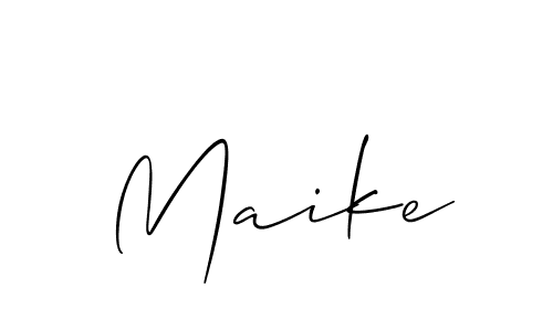 Allison_Script is a professional signature style that is perfect for those who want to add a touch of class to their signature. It is also a great choice for those who want to make their signature more unique. Get Maike name to fancy signature for free. Maike signature style 2 images and pictures png