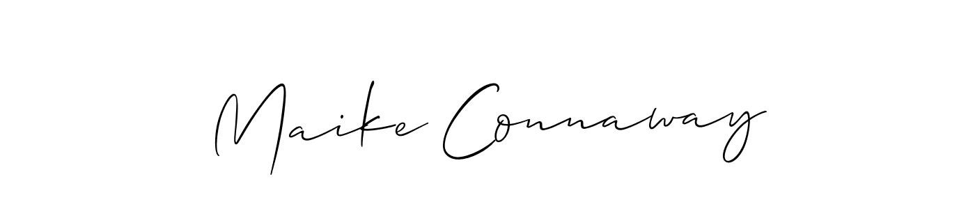 Create a beautiful signature design for name Maike Connaway. With this signature (Allison_Script) fonts, you can make a handwritten signature for free. Maike Connaway signature style 2 images and pictures png