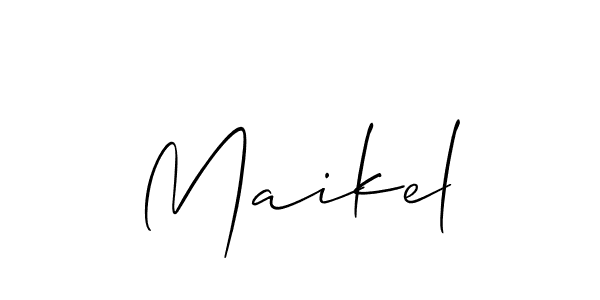 Also we have Maikel name is the best signature style. Create professional handwritten signature collection using Allison_Script autograph style. Maikel signature style 2 images and pictures png
