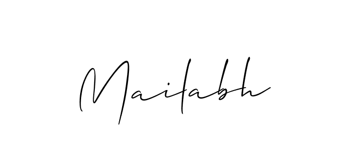 Once you've used our free online signature maker to create your best signature Allison_Script style, it's time to enjoy all of the benefits that Mailabh name signing documents. Mailabh signature style 2 images and pictures png