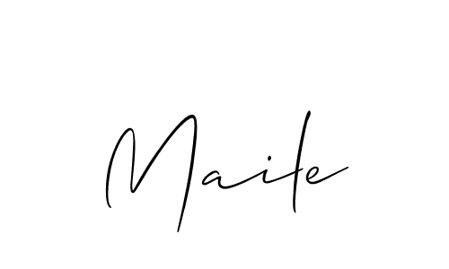 Check out images of Autograph of Maile name. Actor Maile Signature Style. Allison_Script is a professional sign style online. Maile signature style 2 images and pictures png