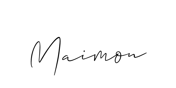 It looks lik you need a new signature style for name Maimon. Design unique handwritten (Allison_Script) signature with our free signature maker in just a few clicks. Maimon signature style 2 images and pictures png