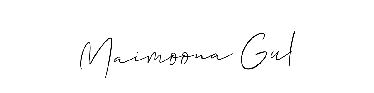 Make a beautiful signature design for name Maimoona Gul. Use this online signature maker to create a handwritten signature for free. Maimoona Gul signature style 2 images and pictures png