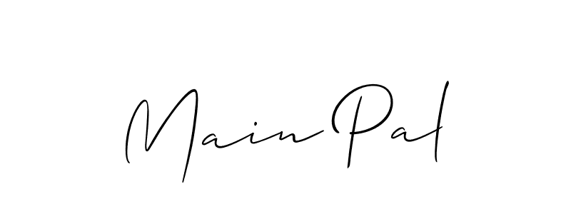 if you are searching for the best signature style for your name Main Pal. so please give up your signature search. here we have designed multiple signature styles  using Allison_Script. Main Pal signature style 2 images and pictures png