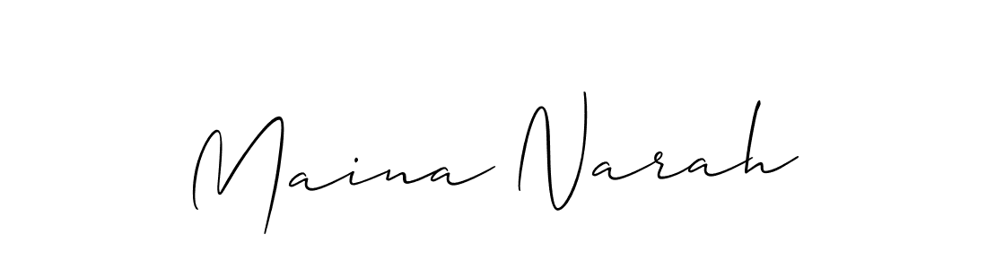 Check out images of Autograph of Maina Narah name. Actor Maina Narah Signature Style. Allison_Script is a professional sign style online. Maina Narah signature style 2 images and pictures png