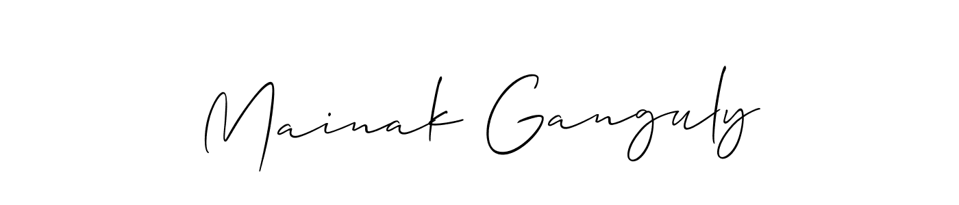 if you are searching for the best signature style for your name Mainak Ganguly. so please give up your signature search. here we have designed multiple signature styles  using Allison_Script. Mainak Ganguly signature style 2 images and pictures png