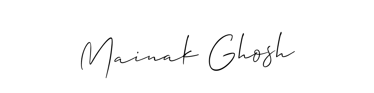 How to make Mainak Ghosh signature? Allison_Script is a professional autograph style. Create handwritten signature for Mainak Ghosh name. Mainak Ghosh signature style 2 images and pictures png