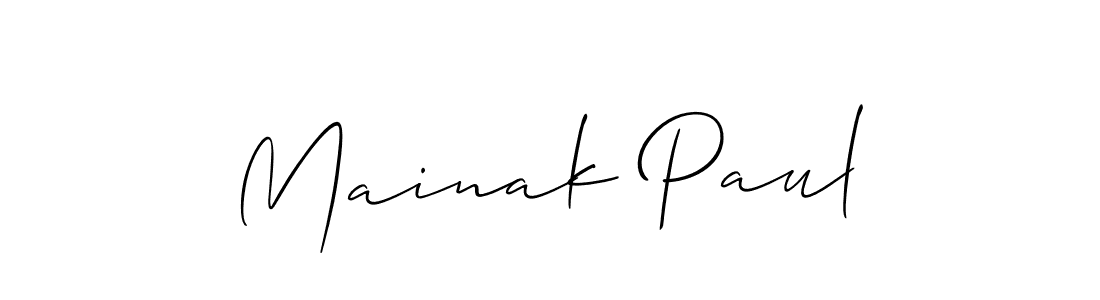 Make a short Mainak Paul signature style. Manage your documents anywhere anytime using Allison_Script. Create and add eSignatures, submit forms, share and send files easily. Mainak Paul signature style 2 images and pictures png