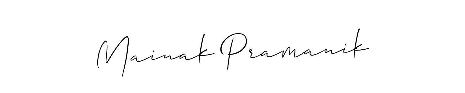 Make a short Mainak Pramanik signature style. Manage your documents anywhere anytime using Allison_Script. Create and add eSignatures, submit forms, share and send files easily. Mainak Pramanik signature style 2 images and pictures png